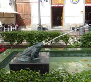 Am Plaza Hurtado de Mendoza (mit Froschbrunnen)