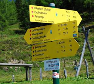 Wegweiser Karseggalm