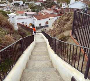 Treppe vom Aussichtspunkt