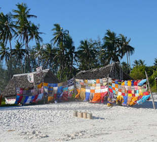 Verkaufsstand am Strand