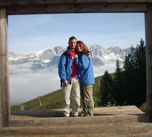 Bilderrahmen auf dem Almweg