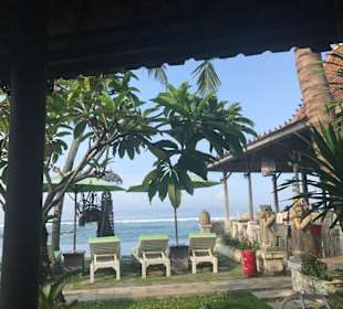 Blick vom Hotelzimmer in Candidasa