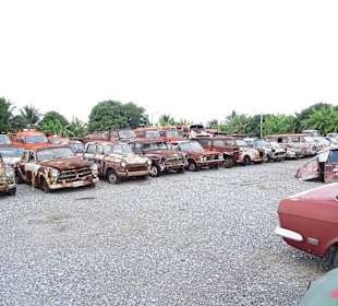 Auf dem Freigelände verrotten wahre Schätze