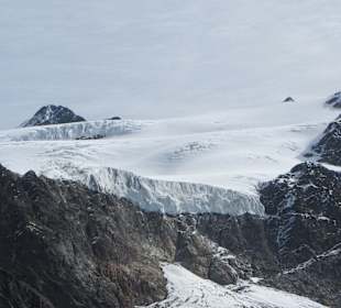 Weißkugelgletscher in 2 zu Fuß zu erreichen