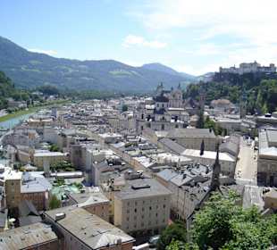 Blick vom Mönchsberg aus