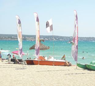 Der Strand ist 450m entfernt