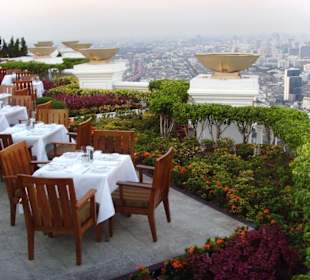 top restaurantlocation über bangkoks dächern