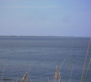 Blick von Marienhöhe auf Insel Juist