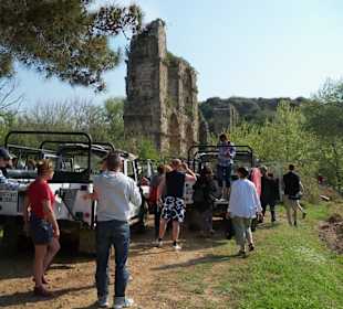 Jeep-Safari, Fotostopp am Äquadukt