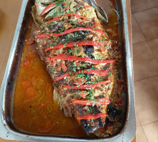 Pargo aus dem Ofen