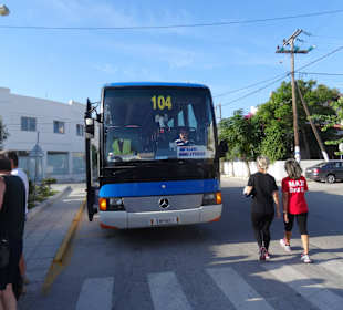 Gepflegter Bus von Tigaki Express