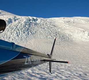 Mit dem Heli auf dem Gletscher