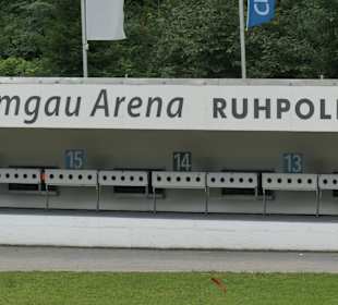 Beim Biathlon-Stadion von Ruhpolding