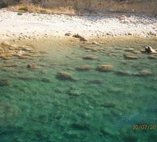 Traumstrand und Wasser Athos Mönchsrepublik