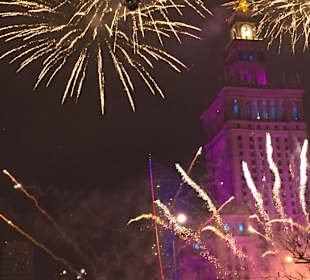 Pałac Kultury i Nauki - fajerwerki