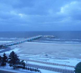 Abendstimmung vom Strand Meer