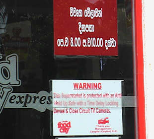 Zu beachten an der Glastüre