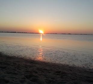 Sonnenuntergang in Hooksiel