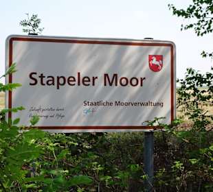 Ortsschild des Stapeler Moores