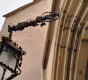 Hammer schöne Laterne am Eingang