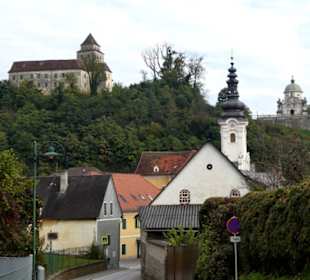 Rückweg mit Blick auf den ORt