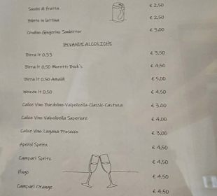 Altstadt Bar Listino