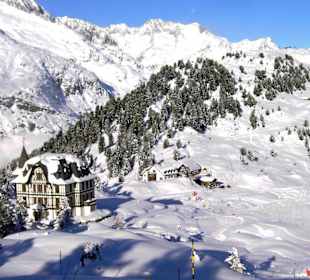 Panorama Skigebiet Riederfurka