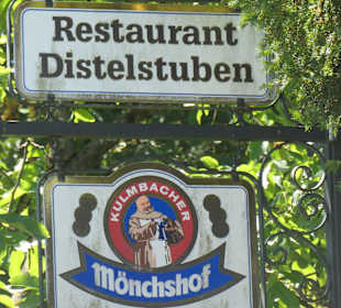 Beim Gasthaus Distelstuben in Weigoltshausen