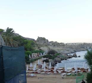 Blick auf die Bucht von oben