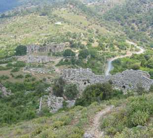 Teile der Ausgrabungen von Kaunos