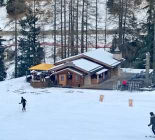 Blick auf Pra Valentini vom Sessellift "Fungeia"