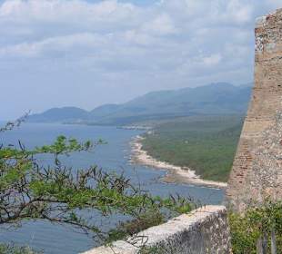 Blick von der Festung Santiago de Cuba