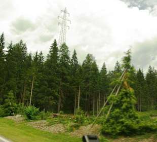 Juli Abfahrt bei Königswetter Richtung Lienz