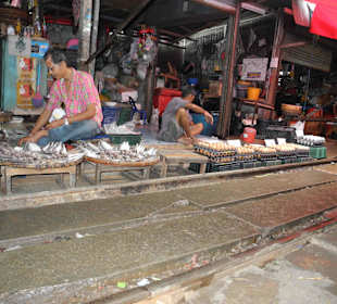 Maeklong Schienenmarkt