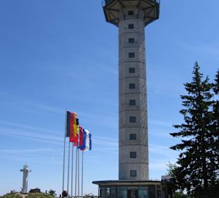 Aussichtsturm im Sommer