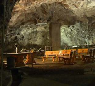 Festsaal in der Marienglashöhle