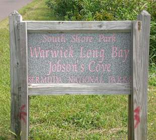 Warwick Long Bay Schild zum Strand