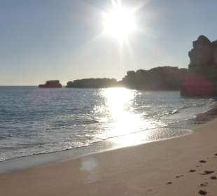 Abend an der Praia da Coelha (Hasenstrand)