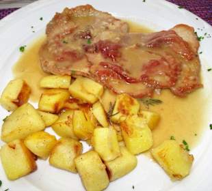 Saltimbocca alla Romana im Ristorante Garden