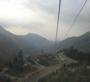 Almaty Skigebiet Chimbulak Talfahrt