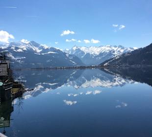 Der Ausblick vom Zimmer