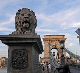 Löwe vor der Kettenbrücke