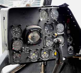 Blick in das Cockpit