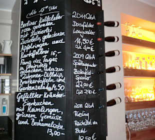 Tagesangebote am Tresen