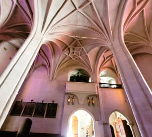 Blick nach hinten und oben