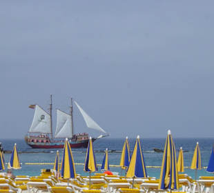 " Piratenschiff"  am Playa de Los Amadores