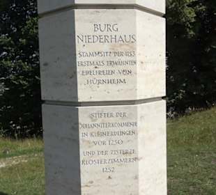 Stauferstele Burg Niederhaus