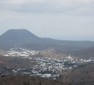 Blick vom Berg oberhalb von Haria