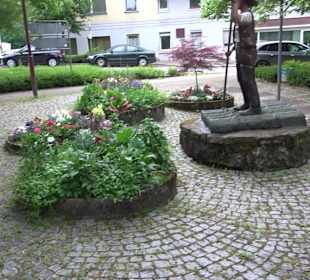 Skulptur Flößer Aach