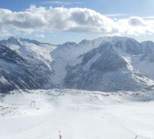 Blick auf den Schlegeis-Gletscher